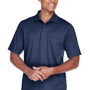 Core 365 Mens Origin Performance Moisture Wicking Short Sleeve Polo Shirt w/ Pocket - Classic Navy Blue