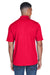 Core 365 88181P Mens Origin Performance Moisture Wicking Short Sleeve Polo Shirt w/ Pocket Red Back