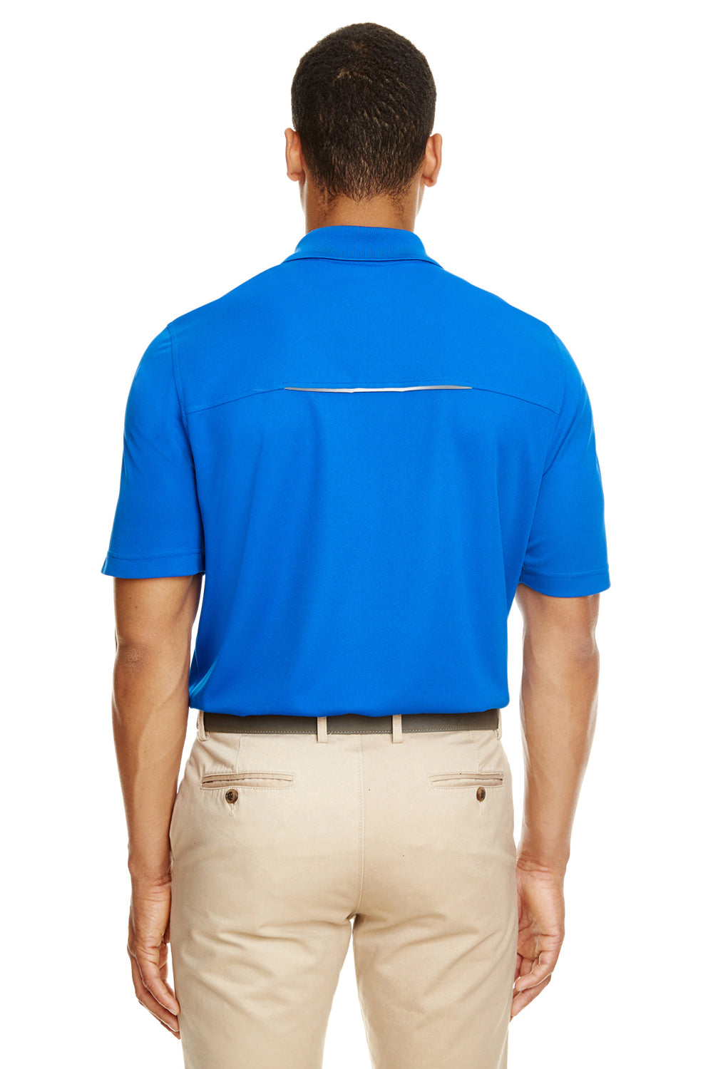 Core 365 88181R Mens Radiant Performance Moisture Wicking Short Sleeve Polo Shirt Royal Blue Back