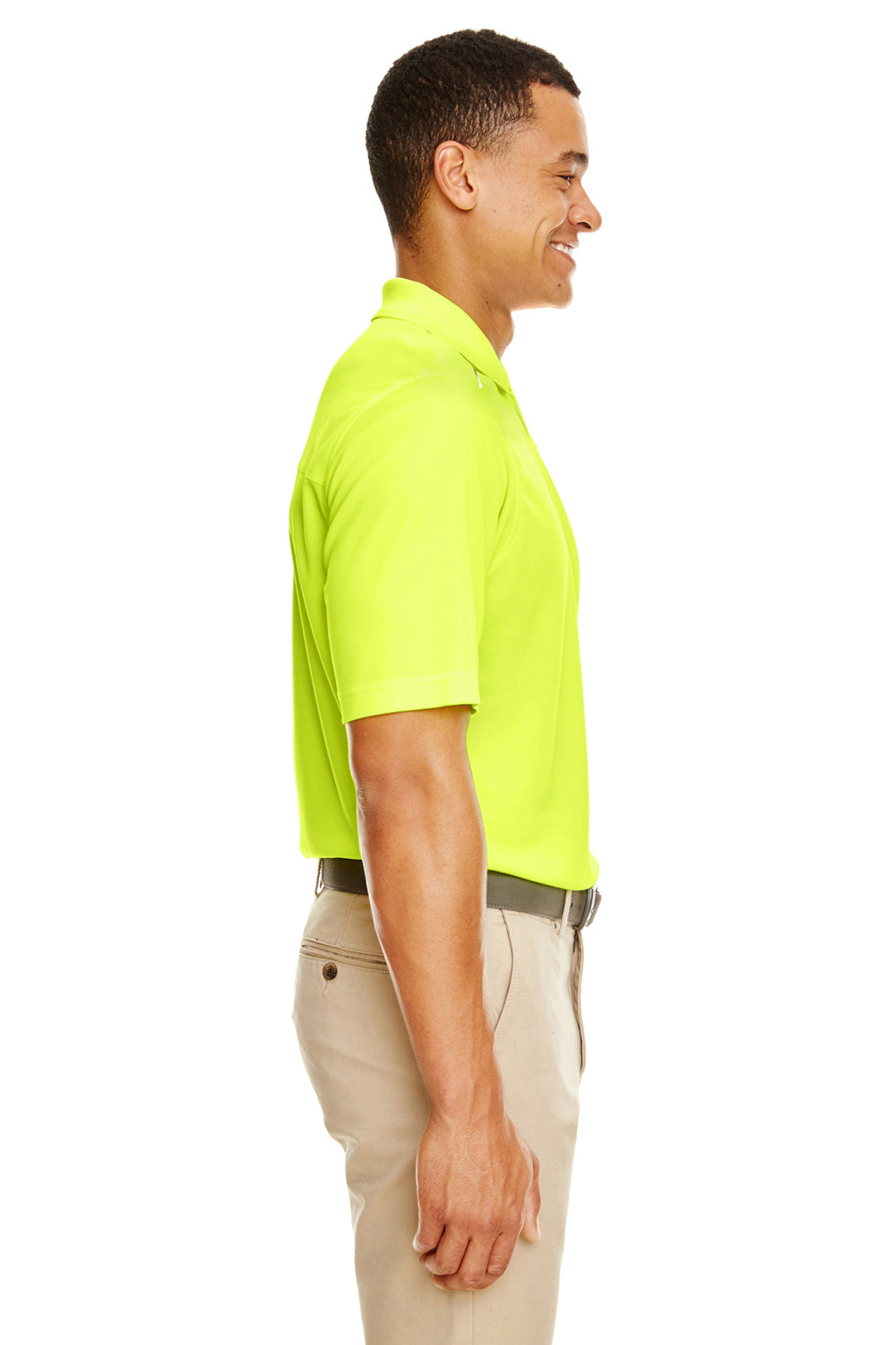 Core 365 88181R Mens Radiant Performance Moisture Wicking Short Sleeve Polo Shirt Safety Yellow Side