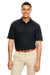 Core 365 88181R Mens Radiant Performance Moisture Wicking Short Sleeve Polo Shirt Black Front