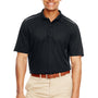 Core 365 Mens Radiant Performance Moisture Wicking Short Sleeve Polo Shirt - Black
