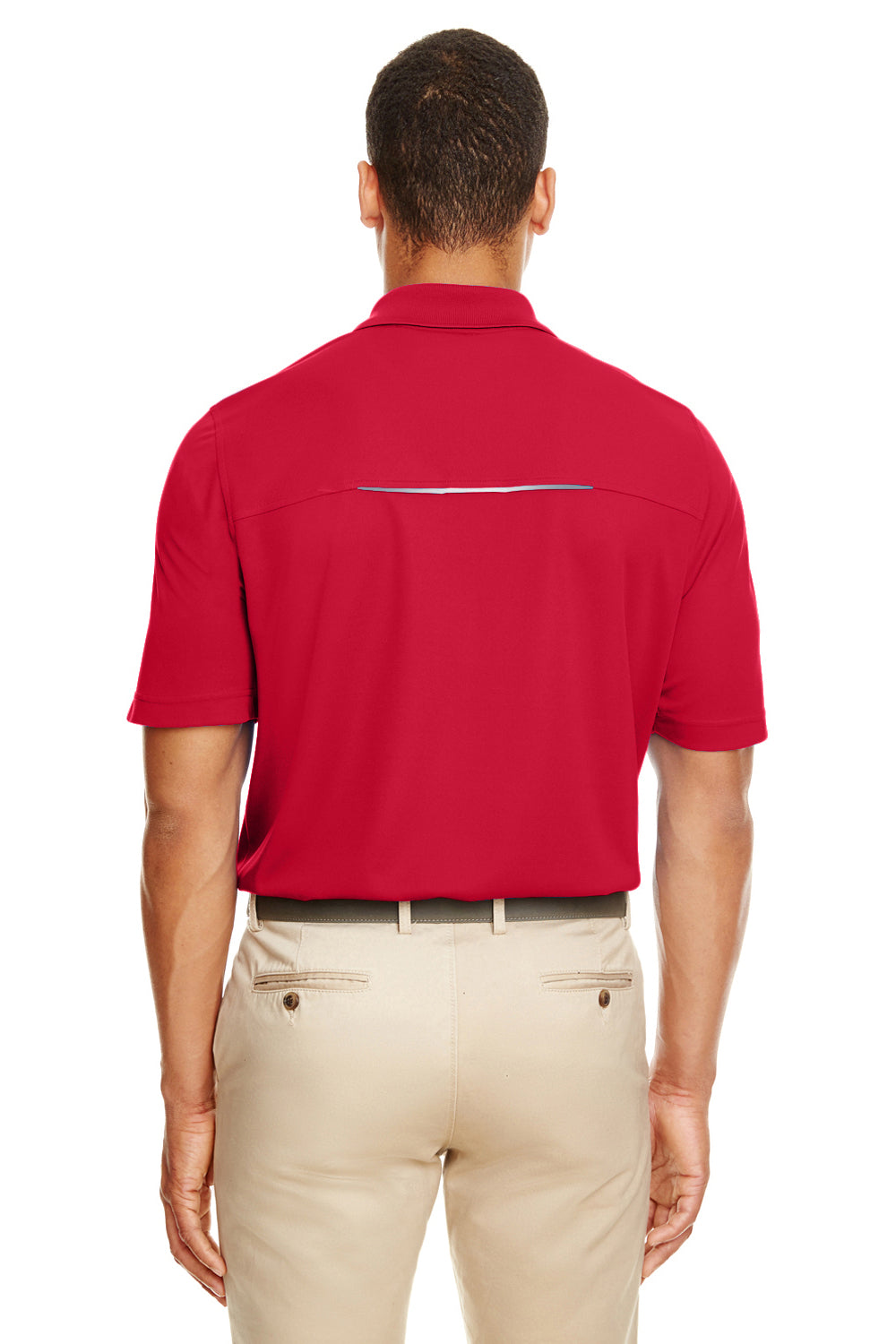 Core 365 88181R Mens Radiant Performance Moisture Wicking Short Sleeve Polo Shirt Red Back