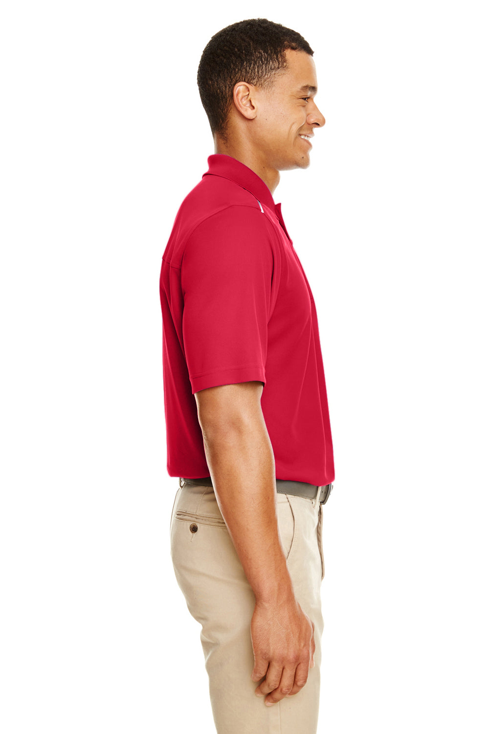 Core 365 88181R Mens Radiant Performance Moisture Wicking Short Sleeve Polo Shirt Red Side