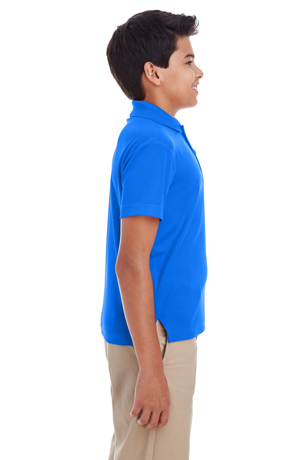 Core 365 88181Y Youth Origin Performance Moisture Wicking Short Sleeve Polo Shirt Royal Blue Side
