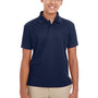 Core 365 Youth Origin Performance Moisture Wicking Short Sleeve Polo Shirt - Classic Navy Blue