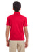 Core 365 88181Y Youth Origin Performance Moisture Wicking Short Sleeve Polo Shirt Red Back