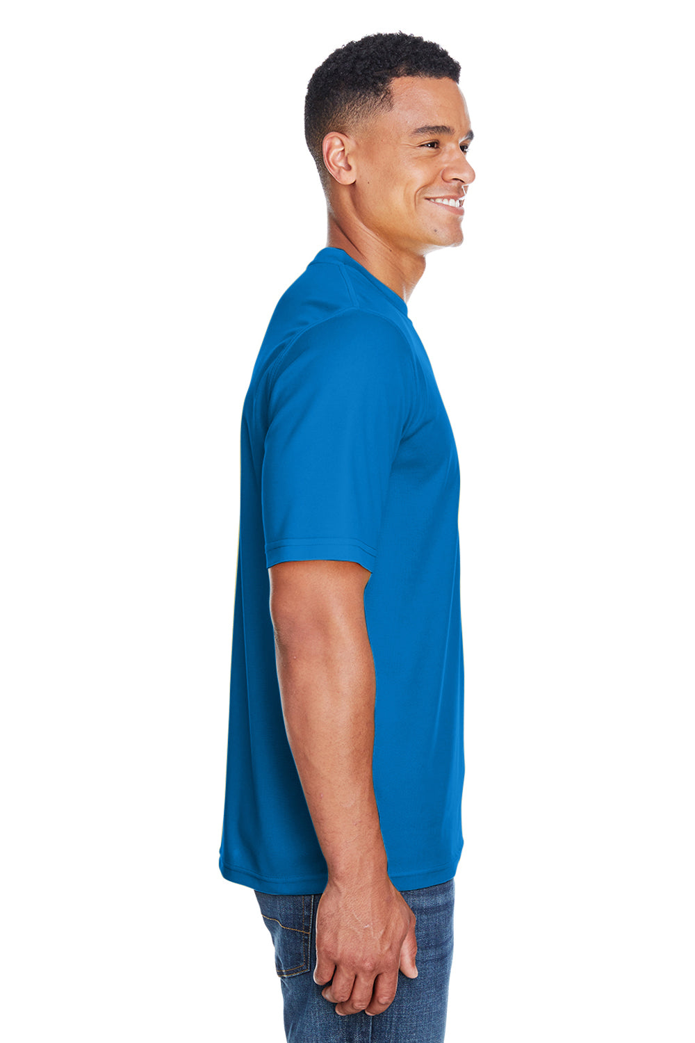 Core 365 88182 Mens Pace Performance Moisture Wicking Short Sleeve Crewneck T-Shirt Royal Blue Side