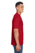 Core 365 88182 Mens Pace Performance Moisture Wicking Short Sleeve Crewneck T-Shirt Red Side