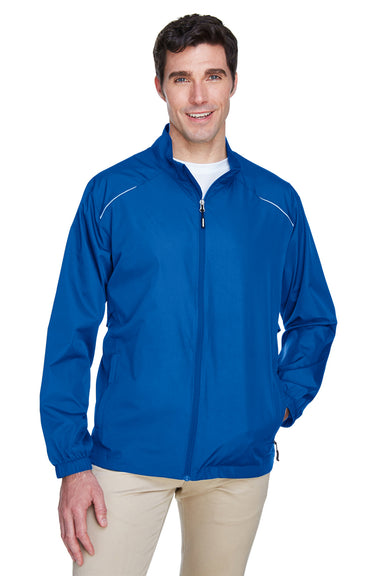 Core 365 88183 Mens Motivate Water Resistant Full Zip Jacket Royal Blue Front