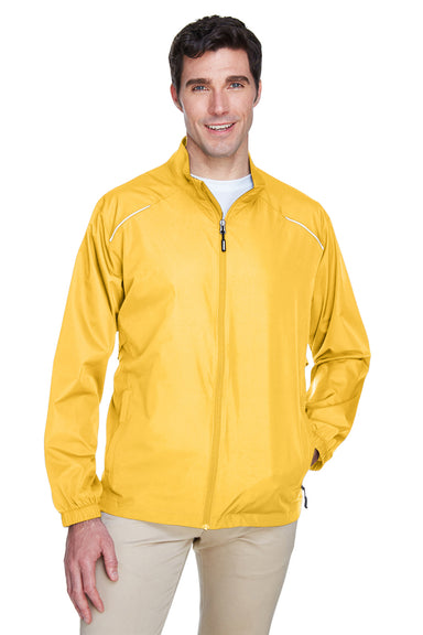 Core 365 88183 Mens Motivate Water Resistant Full Zip Jacket Gold Front