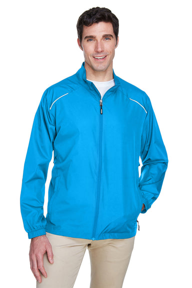 Core 365 88183 Mens Motivate Water Resistant Full Zip Jacket Electric Blue Front