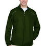 Core 365 Mens Motivate Water Resistant Full Zip Jacket - Forest Green