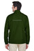 Core 365 88183 Mens Motivate Water Resistant Full Zip Jacket Forest Green Back