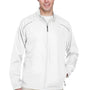 Core 365 Mens Motivate Water Resistant Full Zip Jacket - White