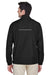 Core 365 88183 Mens Motivate Water Resistant Full Zip Jacket Black Back