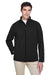 Core 365 88184 Mens Cruise Water Resistant Full Zip Jacket Black Front