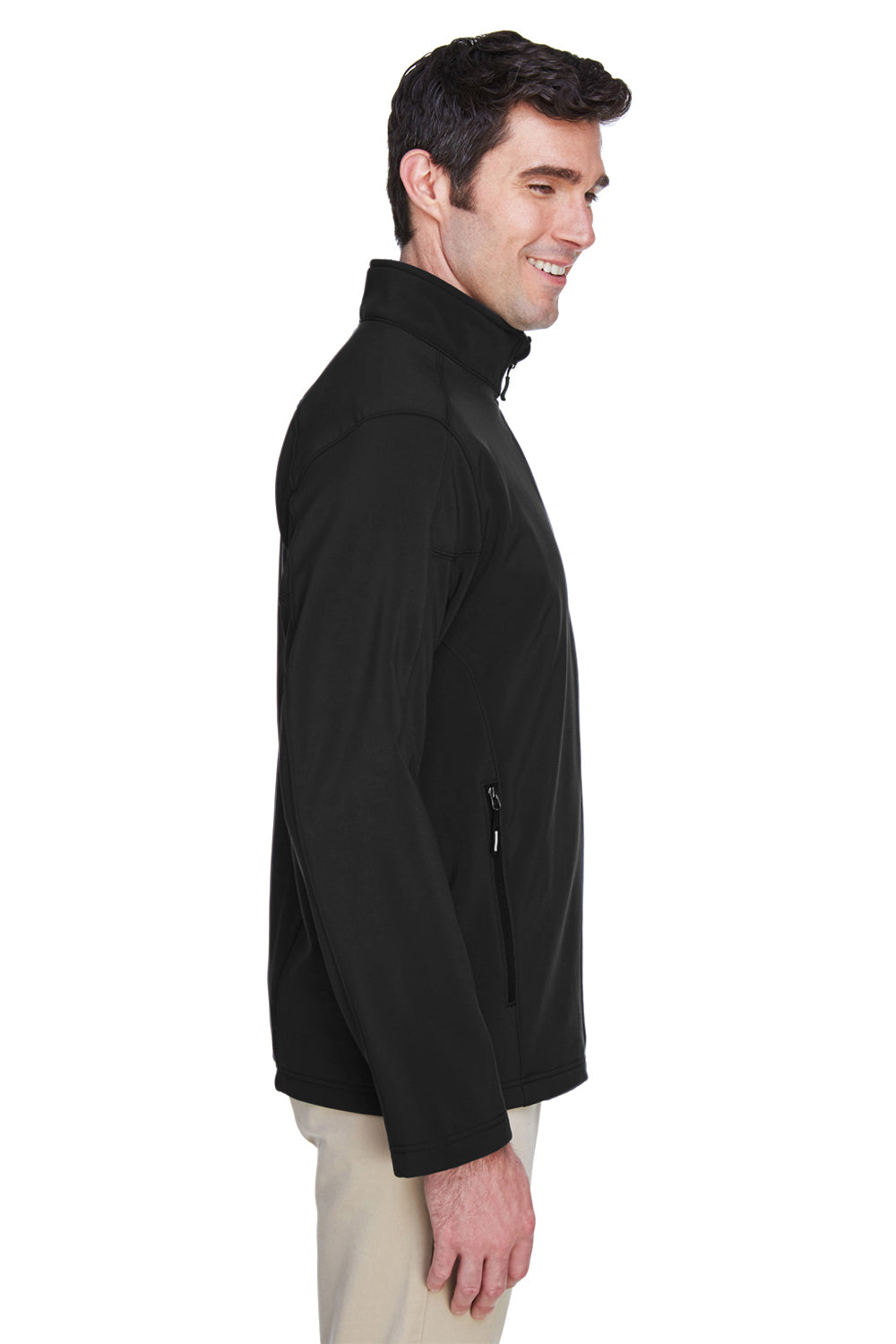 Core 365 88184 Mens Cruise Water Resistant Full Zip Jacket Black Side