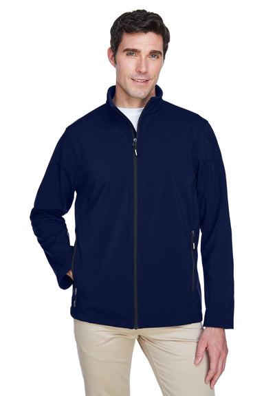 Core 365 88184 Mens Cruise Water Resistant Full Zip Jacket Navy Blue Front
