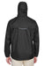 Core 365 88185 Mens Climate Waterproof Full Zip Hooded Jacket Black Back