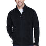 Core 365 Mens Journey Pill Resistant Fleece Full Zip Jacket - Black