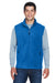 Core 365 88191 Mens Journey Full Zip Fleece Vest Royal Blue Front