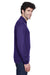 Core 365 88192 Mens Pinnacle Performance Moisture Wicking Long Sleeve Polo Shirt Purple Side