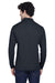 Core 365 88192 Mens Pinnacle Performance Moisture Wicking Long Sleeve Polo Shirt Carbon Grey Back