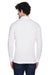 Core 365 88192 Mens Pinnacle Performance Moisture Wicking Long Sleeve Polo Shirt White Back