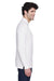 Core 365 88192 Mens Pinnacle Performance Moisture Wicking Long Sleeve Polo Shirt White Side