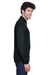 Core 365 88192 Mens Pinnacle Performance Moisture Wicking Long Sleeve Polo Shirt Black Side