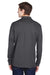 Core 365 88192P Mens Pinnacle Performance Moisture Wicking Long Sleeve Polo Shirt w/ Pocket Carbon Grey Back