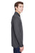 Core 365 88192P Mens Pinnacle Performance Moisture Wicking Long Sleeve Polo Shirt w/ Pocket Carbon Grey Side