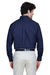 Core 365 88193 Mens Operate Long Sleeve Button Down Shirt w/ Pocket Navy Blue Back