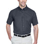 Core 365 Mens Optimum UV Protection Short Sleeve Button Down Shirt w/ Pocket - Carbon Grey