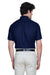 Core 365 88194 Mens Optimum Short Sleeve Button Down Shirt w/ Pocket Navy Blue Back