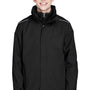 Core 365 Mens Region 3-in-1 Water Resistant Full Zip Hooded Jacket - Black