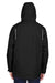 Core 365 88205 Mens Region 3-in-1 Water Resistant Full Zip Hooded Jacket Black Back