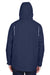 Core 365 88205 Mens Region 3-in-1 Water Resistant Full Zip Hooded Jacket Navy Blue Back