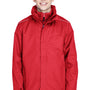 Core 365 Mens Region 3-in-1 Water Resistant Full Zip Hooded Jacket - Classic Red
