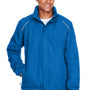 Core 365 Mens Profile Water Resistant Full Zip Hooded Jacket - True Royal Blue