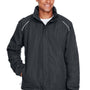 Core 365 Mens Profile Water Resistant Full Zip Hooded Jacket - Carbon Grey