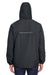 Core 365 88224 Mens Profile Water Resistant Full Zip Hooded Jacket Carbon Grey Back