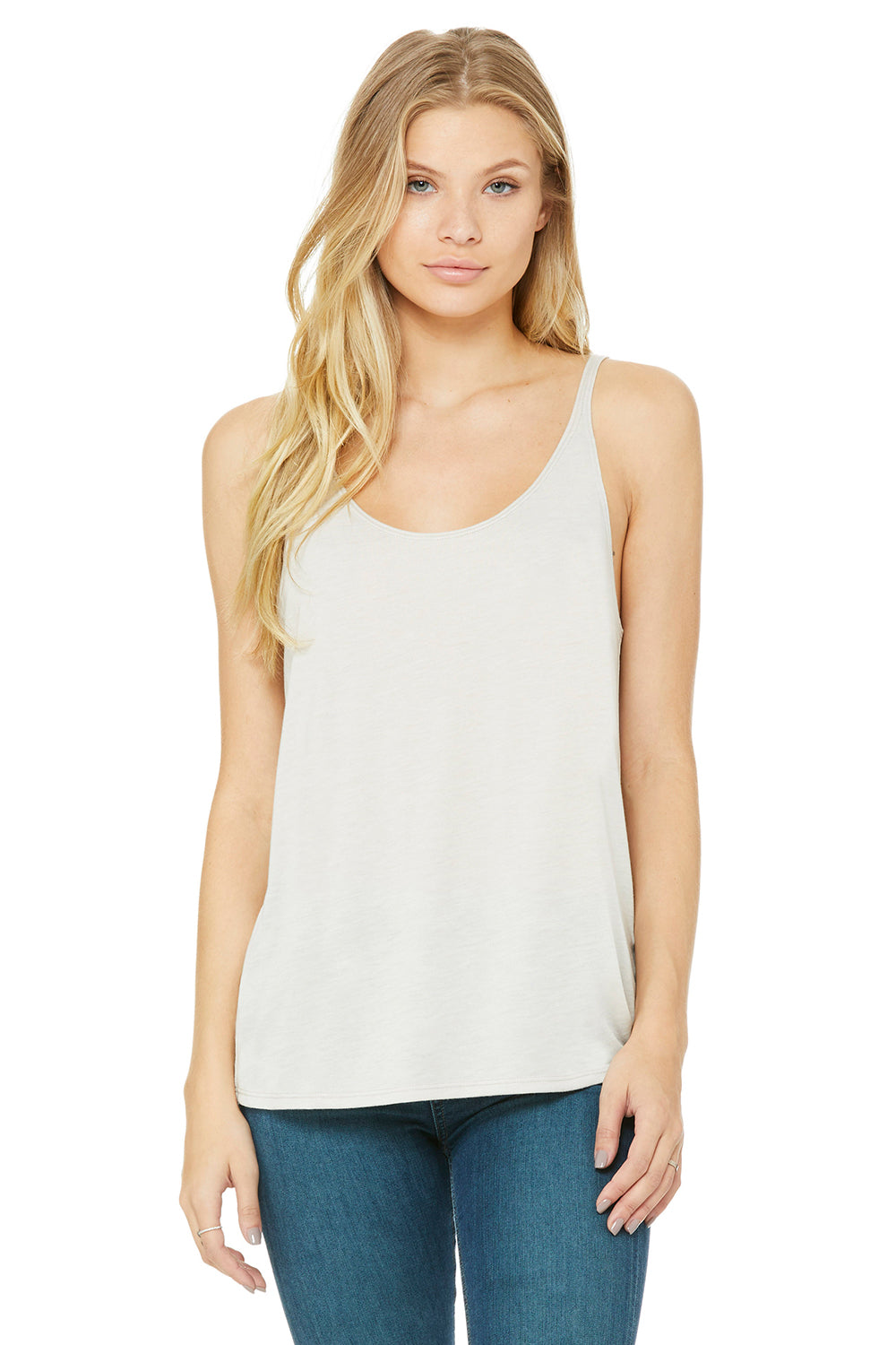 Bella + Canvas 8838 Womens Slouchy Tank Top Heather Dust Front