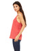 Bella + Canvas 8838 Womens Slouchy Tank Top Red Triblend Side