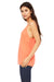 Bella + Canvas 8838 Womens Slouchy Tank Top Coral Orange Side