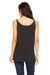 Bella + Canvas 8838 Womens Slouchy Tank Top Charcoal Black Triblend Back
