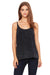 Bella + Canvas 8838 Womens Slouchy Tank Top Black Mineral Wash Front