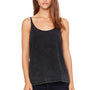 Bella + Canvas Womens Slouchy Tank Top - Black Mineral Wash - Closeout
