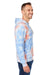 J America 8861JA Mens Tie-Dye Hooded Sweatshirt Hoodie Sunset Side